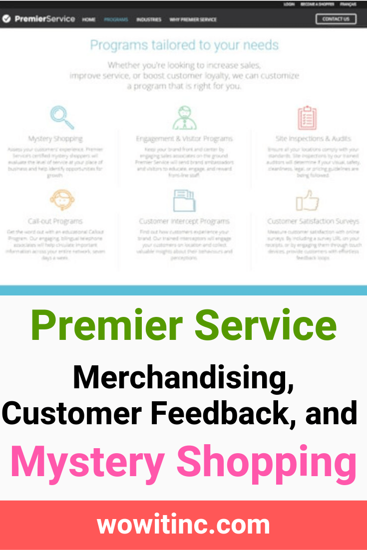 Premier Service - Merchandising and Mystery Shopping