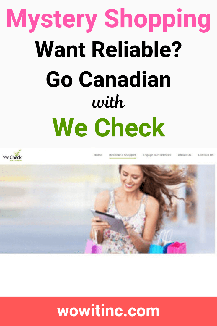 We Check Mystery Shopping - reliable and canadian