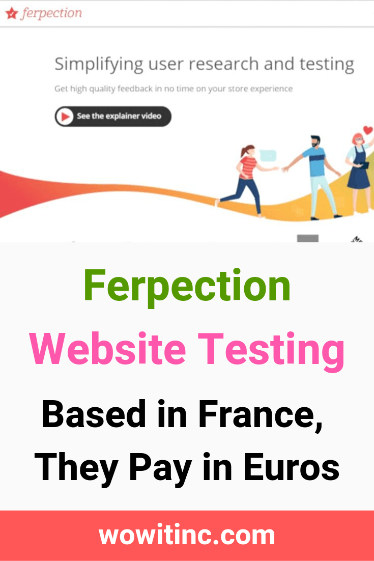 Ferpection website testing paid in euros