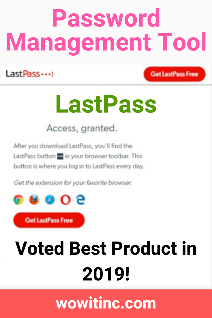 Lastpass password management best product 2019