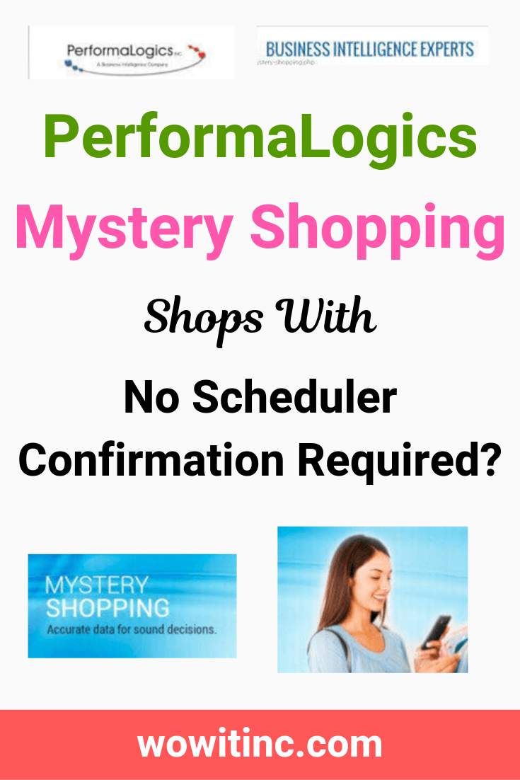 Performalogics mystery shopping no scheduler