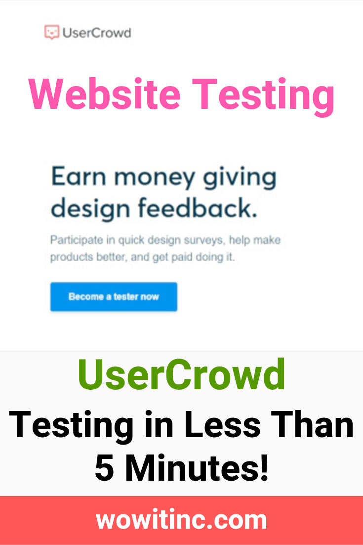 Usercrowd website testing in 5 minutes