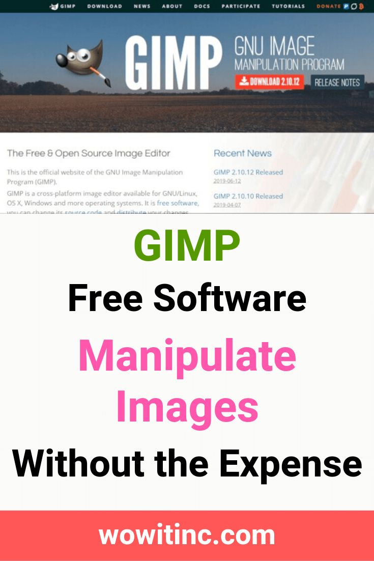 Gimp manipulate images free