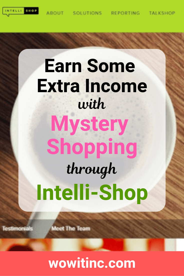 IntelliShop mystery shopping extra income