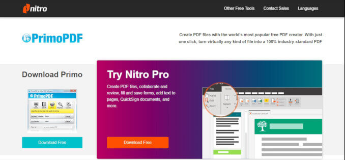 free download primopdf by nitro pdf software