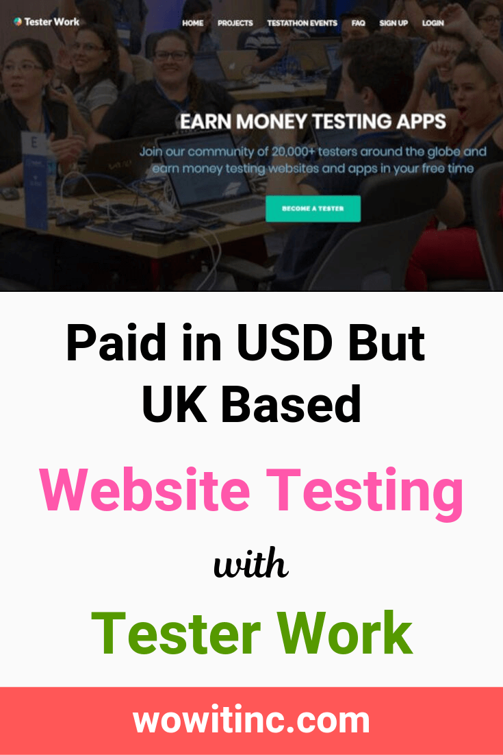 Tester Work - UK based website testing