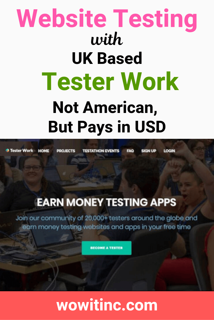 Website Testing with UK Based Tester Work