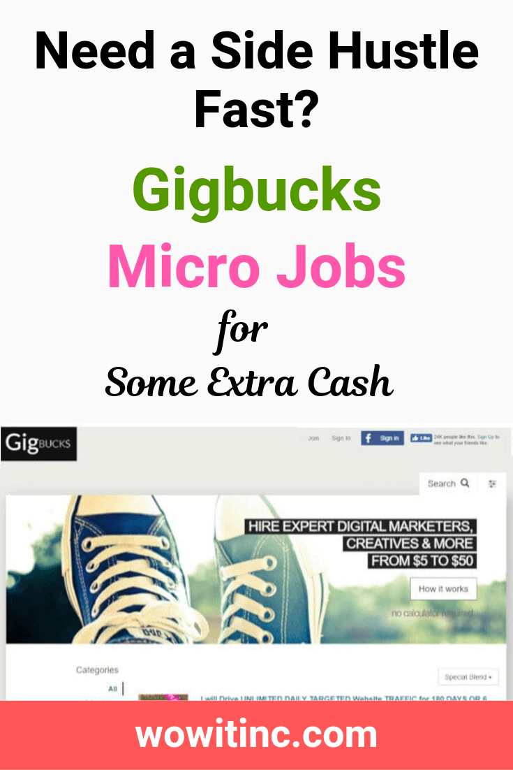 Gigbucks micro jobs - side hustle cash