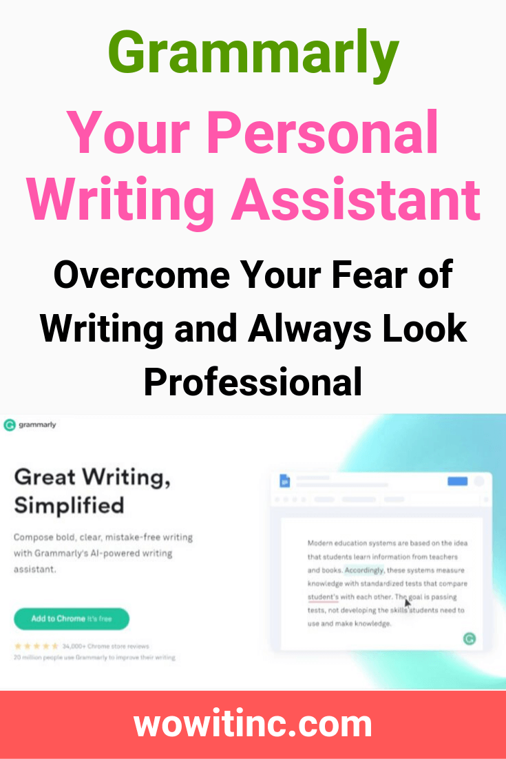 Grammarly - writing assistant