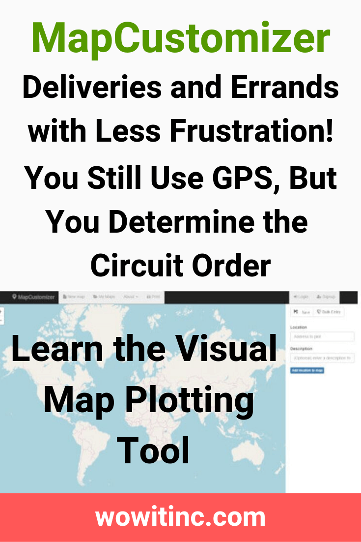Mapcustomizer - efficient route order map plotting