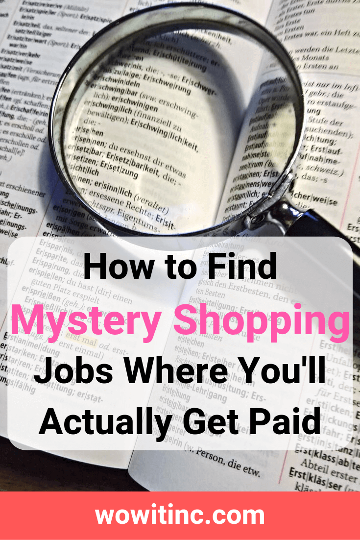 Mystery shopping - jobs where you get paid