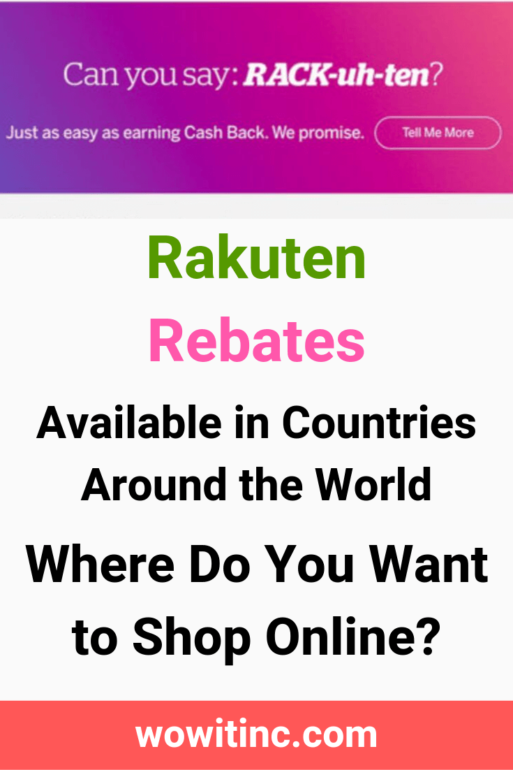 Rakuten rebates around the world