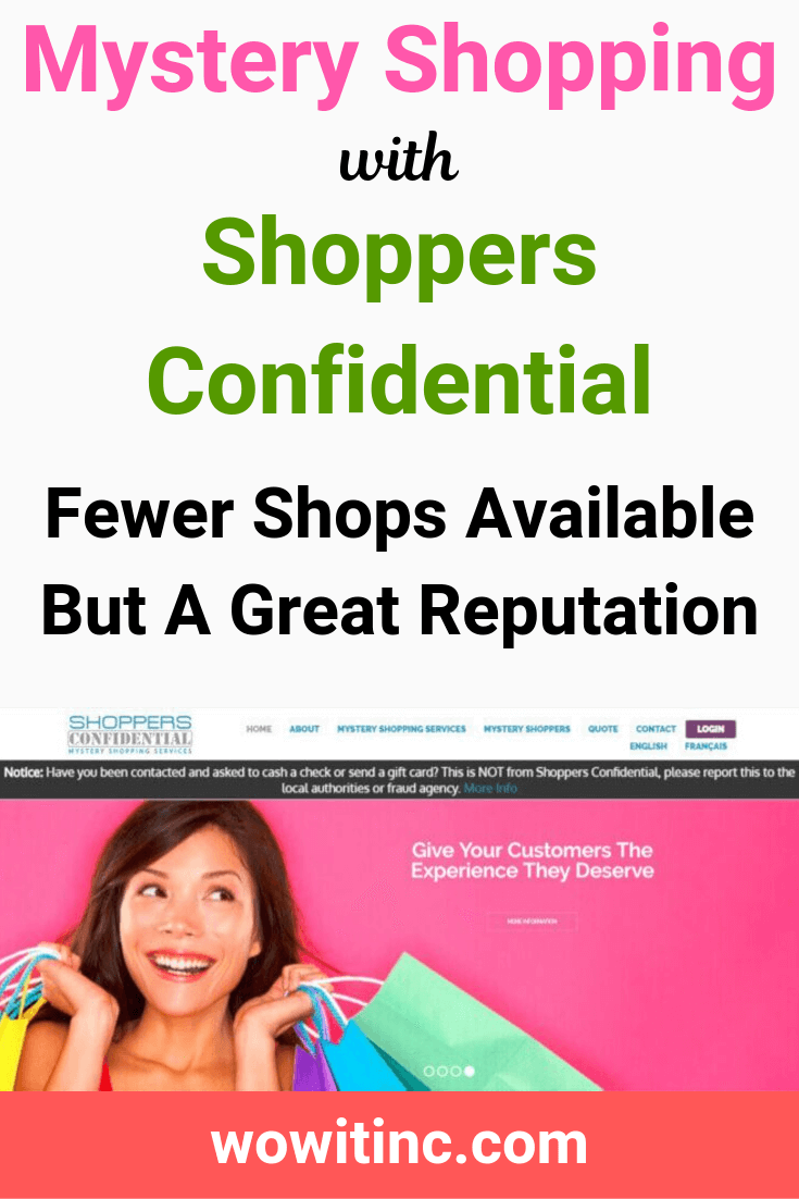 Shoppers Confidential - mystery shopping service provider