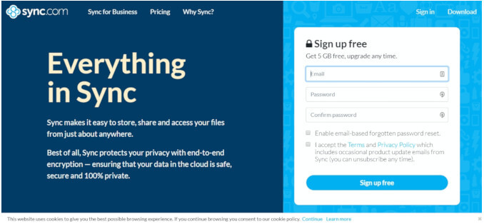 Sync Cloud Storage – Secure and Canadian