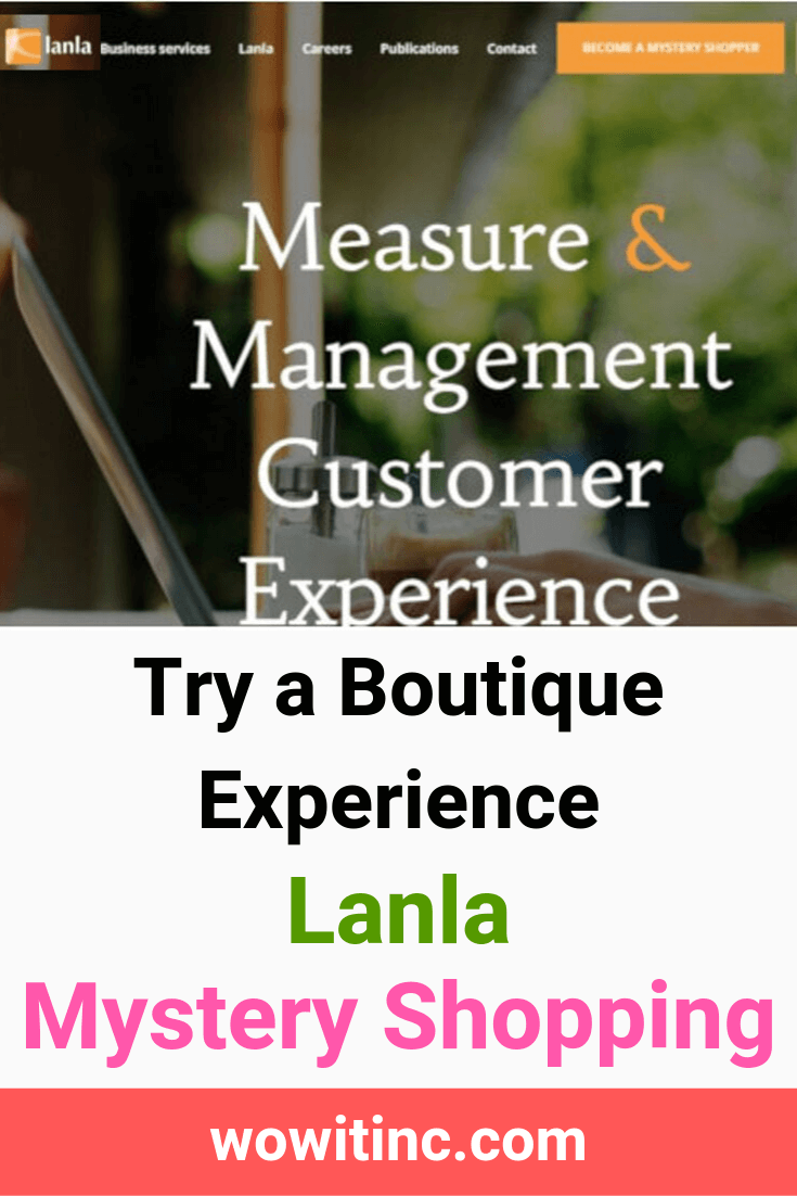 Lanla mystery shopping - boutique experience