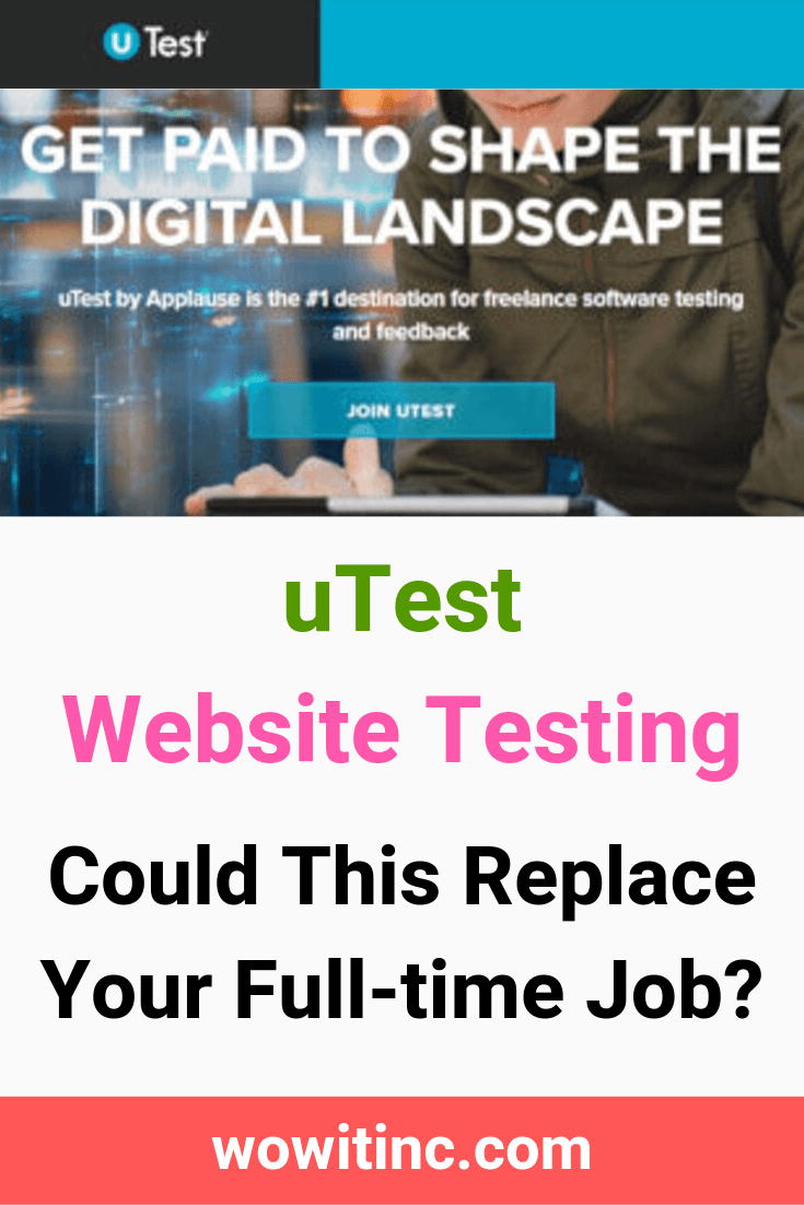 uTest website testing - replace your full-time job