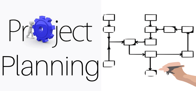 project planning cog and flowchart